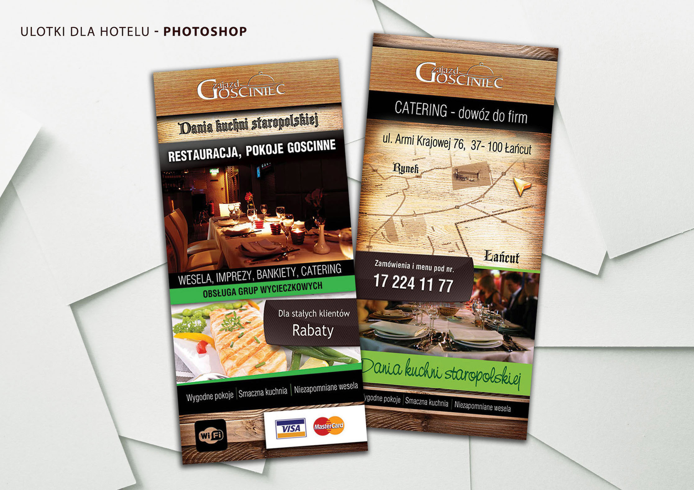 Restaurant leaflet